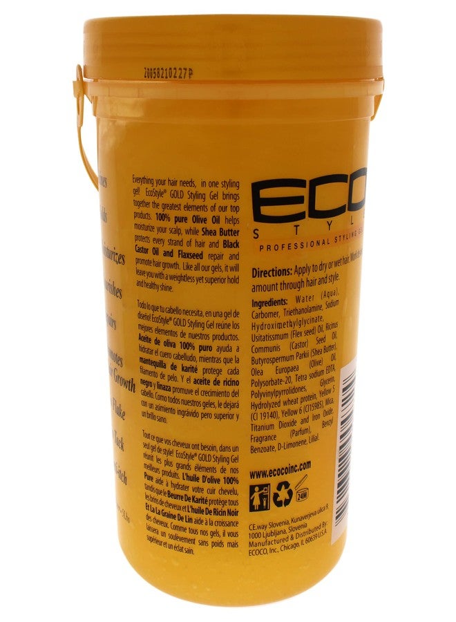 Eco Style Ecoco Eco Style Gel - Olive Oil and Shea Butter Black Castor Oil a Gel Unisex 80 oz - Image 2